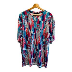 NWT Soulstar England Men's Exotic Print Top Size X-Large